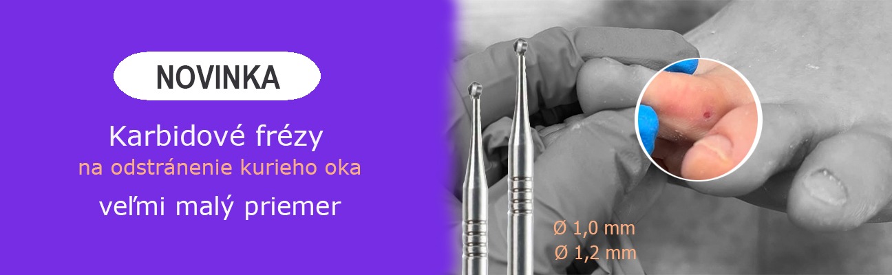 Frézy a nástavce na nechty a pedikúru