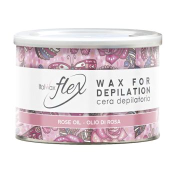 Vosk na depiláciu Ružový olej Italwax Flex 400 ml