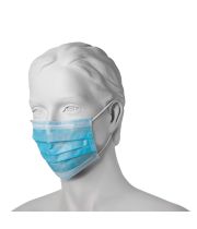 Hygienické rúško z netkanej textílie s gumičkami (50 ks)