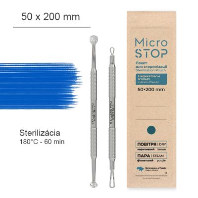 Sterilizačné kraftové sáčky MICROSTOP ECO 50x200 mm
