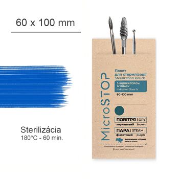 Sterilizačné-kraftové sáčky MICROSTOP ECO 60x100 mm