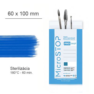 Sterilizačné kraftové vrecká MICROSTOP PR 60x100 mm