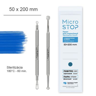 Sterilizačné-kraftové sáčky MICROSTOP 50x200 mm