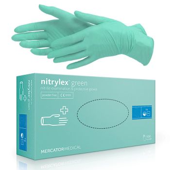 Rukavice nitrilové nepudrované nitrylex®green (100 ks)