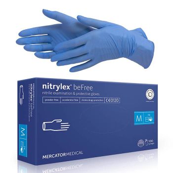 Rukavice nitrilové nepudrované nitrylex®befree (100 ks)